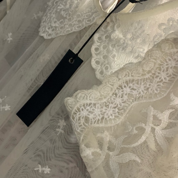 ✨POOF COUTURE💫✨BLUSA💫✨L💫✨TELA DE ORGANZA TRANSPARENTE 💫✨#JB30 - Picture 5 of 8